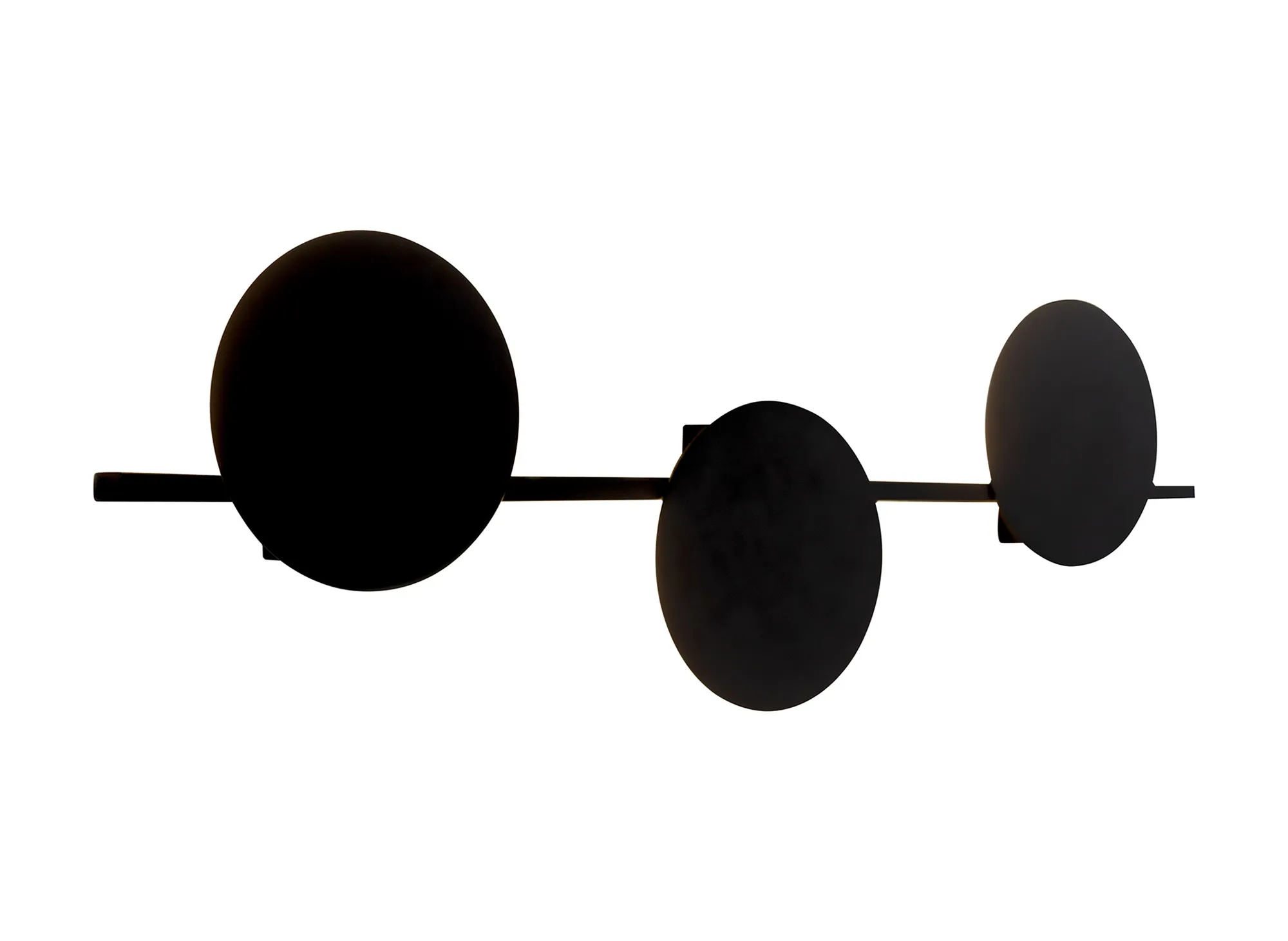 Eris 3 Light Wall Lamp 24W LED Black